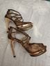 BCBGMAXAZRIA Gold Brown Heels Size 7 1/2 - photo 4