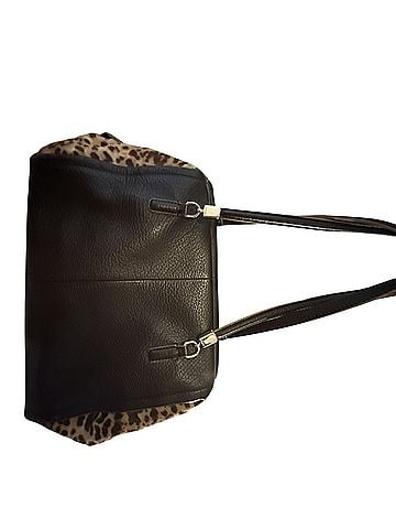 Coach coach leopard tote Leather Shoulder Bag (view 2)