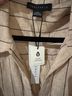 Sanctuary 100% Linen Stripes Tan Short Sleeve Button-Down Shirt Size 2X - photo 3