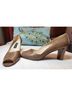 Etienne Aigner 100% Leather Animal Print Brown Heels Size 10 - photo 11