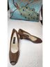 Etienne Aigner 100% Leather Animal Print Brown Heels Size 10 - photo 3