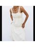 Zara White Casual Dress Size M - photo 7