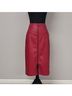 Tahari Faux Leather Skirt - photo 5