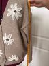 Amazon Basics 100% Polyester Floral Tan Brown Cardigan Size L - photo 5