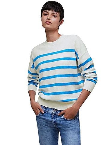 Madewell (Re)sponsible Cashmere Oversized Crewneck Sweater Cashmere Pullover Sweater (view 1)
