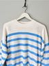 Madewell 100% Cashmere Stripes Blue White Cashmere Pullover Sweater Size XS - photo 3