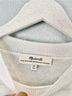 Madewell 100% Cashmere Stripes Blue White Cashmere Pullover Sweater Size XS - photo 4