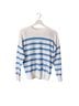 Madewell 100% Cashmere Stripes Blue White Cashmere Pullover Sweater Size XS - photo 2