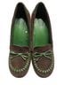 Guess 100% Suede Brown Green Wedges Size 7 1/2 - photo 2