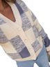 Lush Checkered-gingham Blue White Cardigan Size L - photo 8
