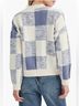 Lush Checkered-gingham Blue White Cardigan Size L - photo 7
