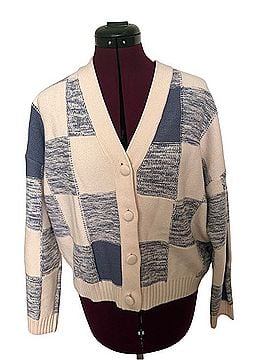 Lush Patchwork Checkerboard Cardigan Cardigan (view 1)