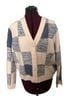 Lush Checkered-gingham Blue White Cardigan Size L - photo 1