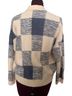 Lush Checkered-gingham Blue White Cardigan Size L - photo 2