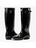 Hunter 100% Rubber Solid Black Rain Boots Size 7 - photo 9