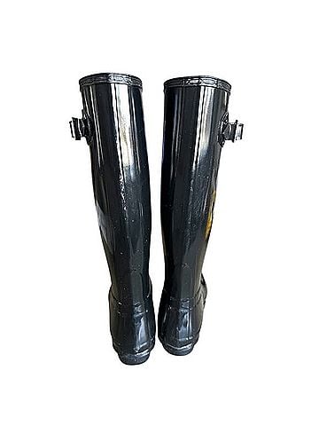 Hunter Original Tall Gloss Wellies Rain Boots (view 2)