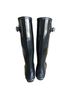 Hunter 100% Rubber Solid Black Rain Boots Size 7 - photo 2