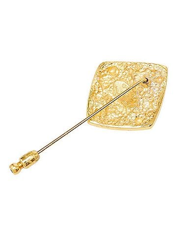 Chanel Chanel Vintage Coco Mark Brooch, Gold Plated, Women's CHANEL (view 2)