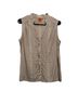 Tory Burch Polka Dots Multi Color Sleeveless Button-Down Shirt Size 8 - photo 1