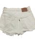 Levi's White Denim Shorts Size 2 - photo 2