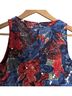 Wolven 97% Polyester 3% Spandex 100% Viscose Floral Blue Red Tank Top Size 0 - photo 8