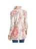 Chico's 100% Linen 100% Cotton Print Orange Ivory Jacket Size 16 - photo 9