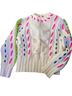Kate Spade New York White Multi Color Pullover Sweater Size XXS - photo 1