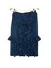 Alexis 100% Polyester 96% Polyester 4% Spandex Floral Blue Black Casual Skirt Size M - photo 1