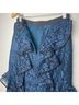 Alexis 100% Polyester 96% Polyester 4% Spandex Floral Blue Black Casual Skirt Size M - photo 7
