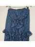 Alexis 100% Polyester 96% Polyester 4% Spandex Floral Blue Black Casual Skirt Size M - photo 4