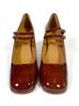 Sézane 100% Patent Leather Red Heels Size 10 - photo 4