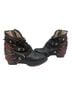Freebird 100% Leather Black Brown Ankle Boots Size 8 - photo 2