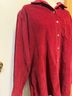 L.L.Bean 100% Cotton Red Button-Down Shirt Size M - photo 5