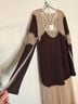 Free People Tan Brown Cocktail Dress Size L - photo 4