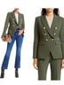 Veronica Beard Solid Green Gold Blazer Size 14 - photo 5