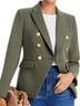 Veronica Beard Solid Green Gold Blazer Size 14 - photo 8