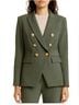 Veronica Beard Solid Green Gold Blazer Size 14 - photo 12