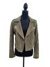 SL8 100% Leather 100% Cotton 97% Polyester 3% Spandex Solid Green Leather Jacket Size XS - photo 2