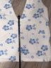 Hollister Floral White Blue Sleeveless Top Size M - photo 8