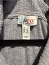 D&Co. Solid Jacquard Blue White Sweater Vest Size 1X - photo 3