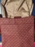 Michael Kors 100% Other Print Red Burgundy Leather Shoulder Bag One size - photo 3