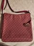 Michael Kors 100% Other Print Red Burgundy Leather Shoulder Bag One size - photo 4