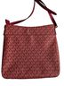 Michael Kors 100% Other Print Red Burgundy Leather Shoulder Bag One size - photo 2