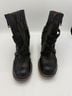 Freebird 100% Leather Snake Print Solid Black Ankle Boots Size 8 - photo 4