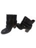 Freebird 100% Leather Snake Print Solid Black Ankle Boots Size 8 - photo 2