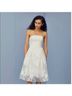 Amsale Jacquard White Cocktail Dress Size 4 - photo 4