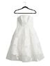 Amsale Jacquard White Cocktail Dress Size 4 - photo 1
