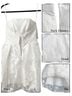 Amsale Jacquard White Cocktail Dress Size 4 - photo 2