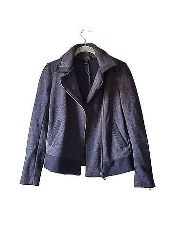 J. Crew x Dauphinette Stretch Wool Motorcycle Jacket Jacket (view 1)