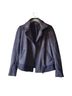 J.Crew x Dauphinette Solid Black Gray Jacket Size 2 - photo 1